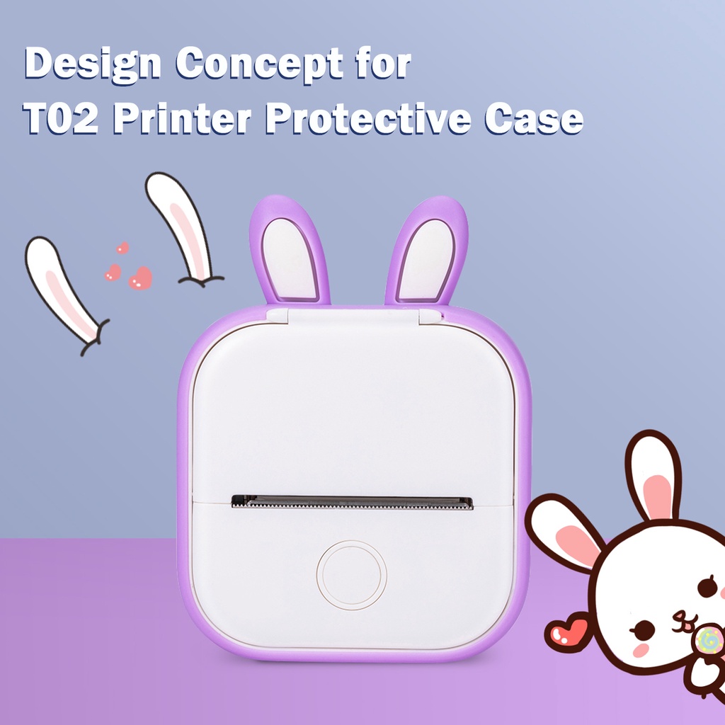Ốp Silicon Bảo Vệ Cho Máy In Ảnh Mini Phomemo T02