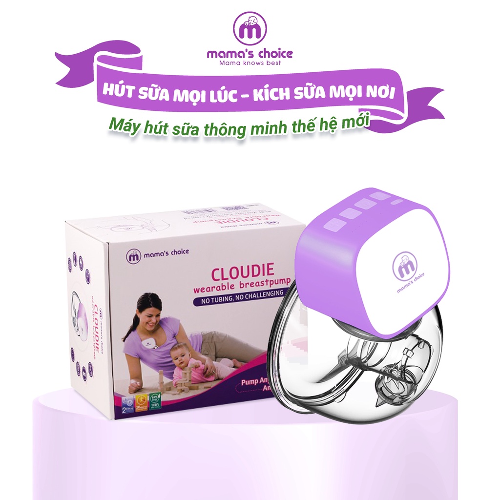 Máy hút sữa không dây Mama's Choice, pin sạc tiện lợi, giúp mẹ vắt sữa rảnh tay mọi lúc mọi nơi