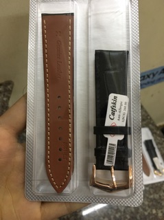 Dây da màu đen - dây đeo đồng hồ