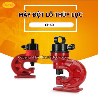 Máy đột lỗ thủy lực CH60 đỏ-Đột bản dày 5mm