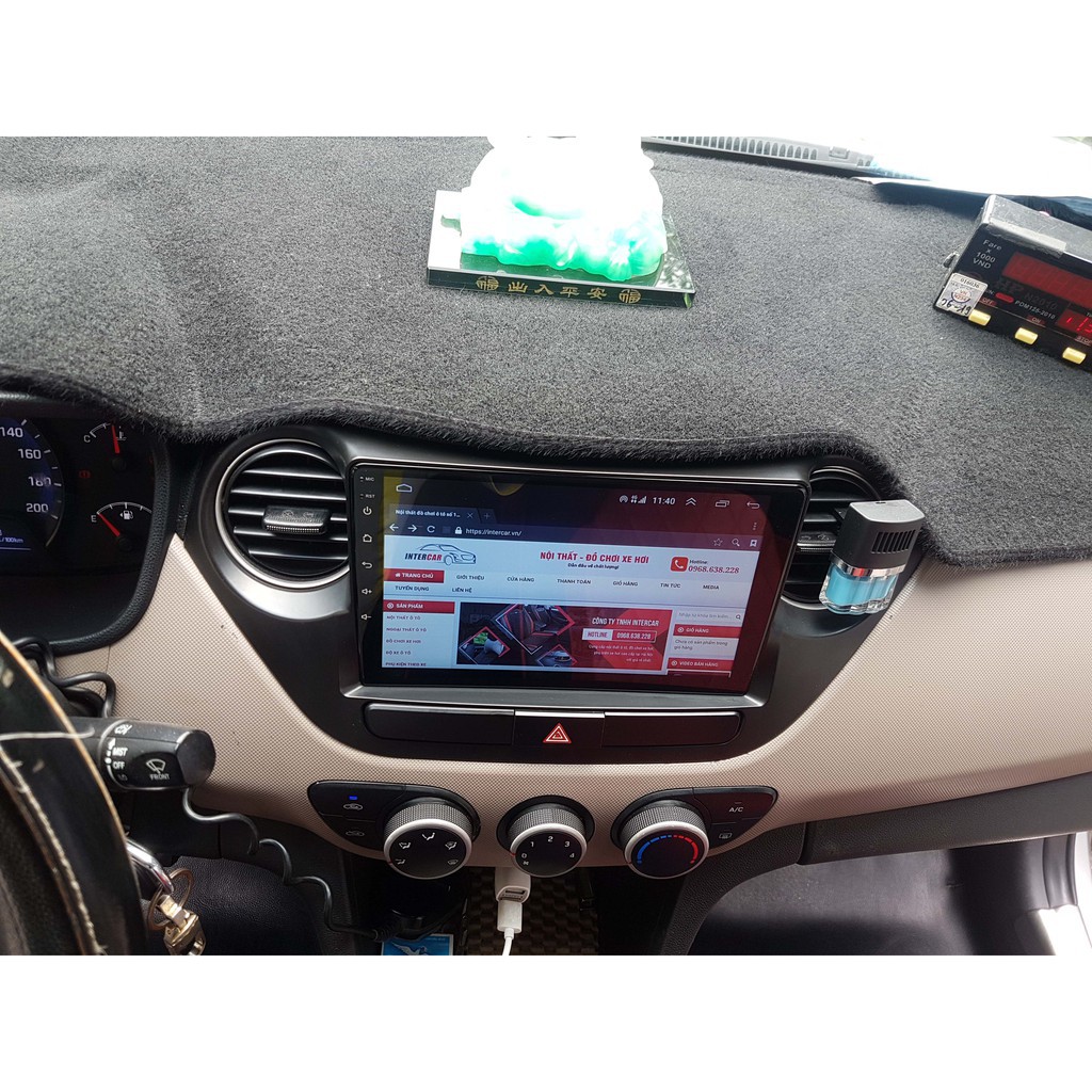 Màn hình Android i10 Cắm Sim 4G cho Xe Huyndai Grand i10 2014-2019