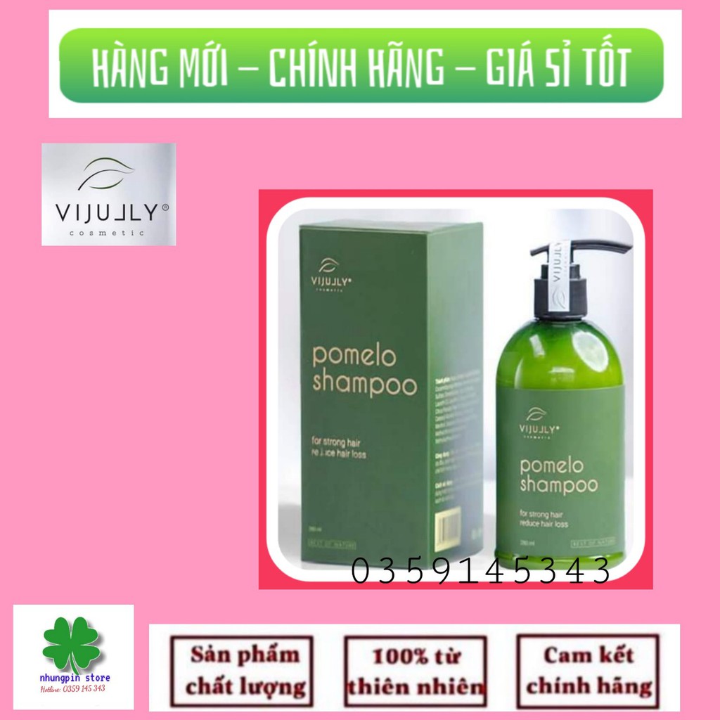 Dầu gội bưởi Vi Jully chính hãng 250ml - giảm rụng tóc kích mọc tóc