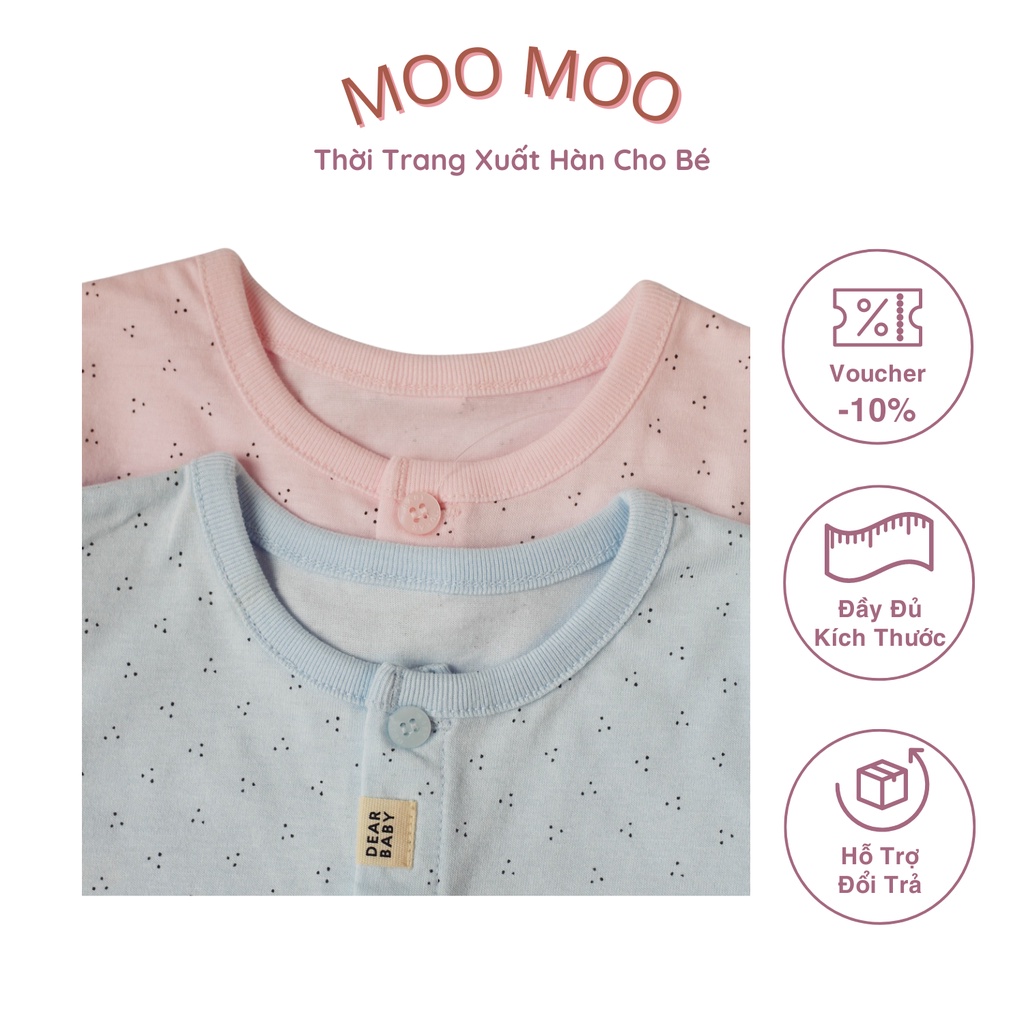 Bộ ngủ thu đông dearbaby cho bé siêu dễ thương