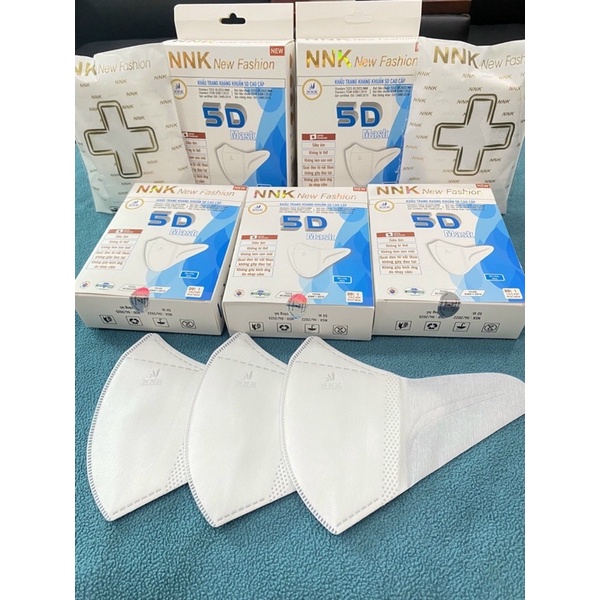 Khẩu trang 5D NNK công nghệ Nhật Bản. Hộp 20 cái