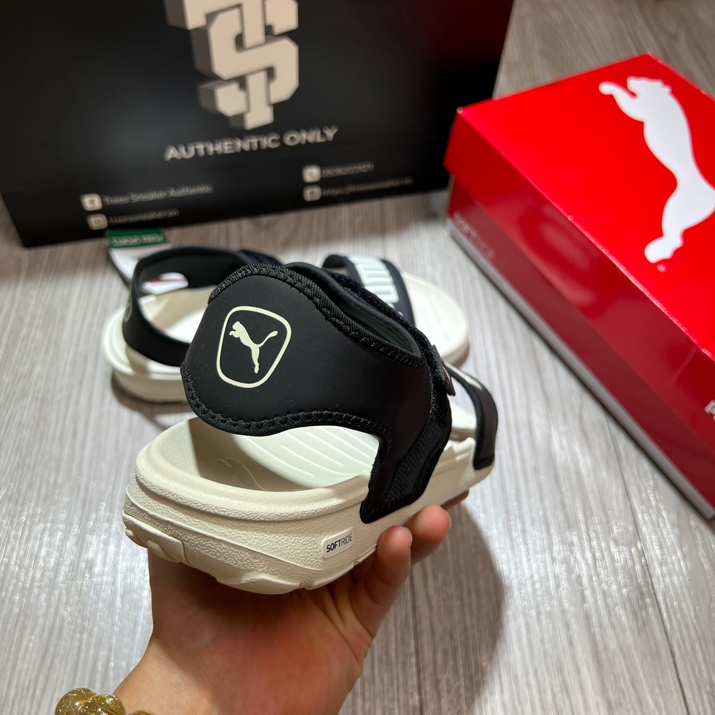 Giày PUMA SANDALS SOFTRIDE BLACK 375104 02 Full Box Tag Auth