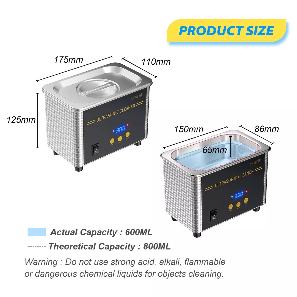 Máy rửa siêu âm Ultrasonic Cleaner 0.8L