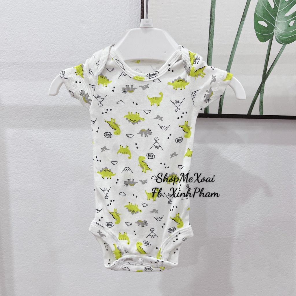 Body chip cho bé 1-2,5kg(sinh non, thiếu tháng) 100% cotton, hiệu Carter họa tiết động vật