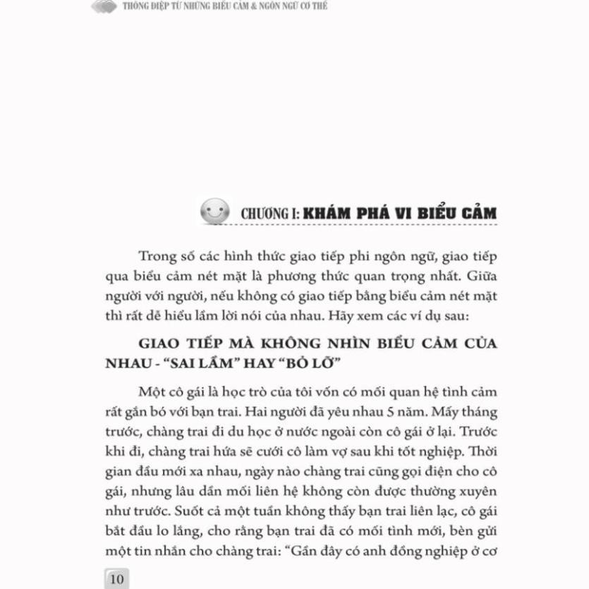 Sách - Thông Điệp - Từ Những Biểu Cảm Ngôn Ngữ Cơ Thể [ Minh Long ]