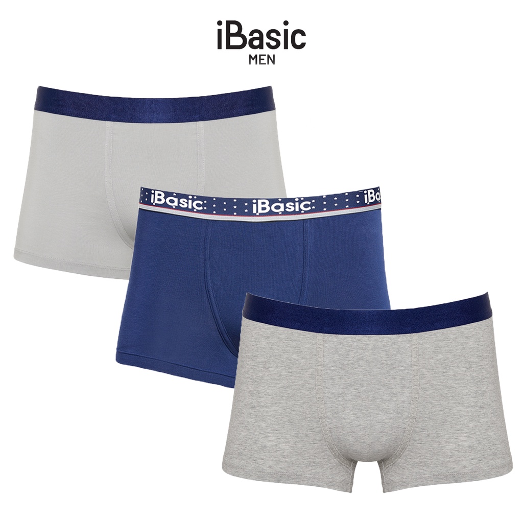 Combo 3 quần lót nam trunk iBasic PANM078