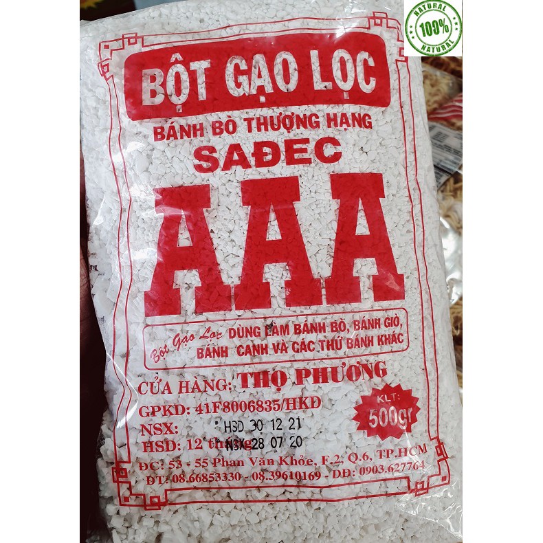 BỘT GẠO LỌC AAA SA ĐÉC 500GR