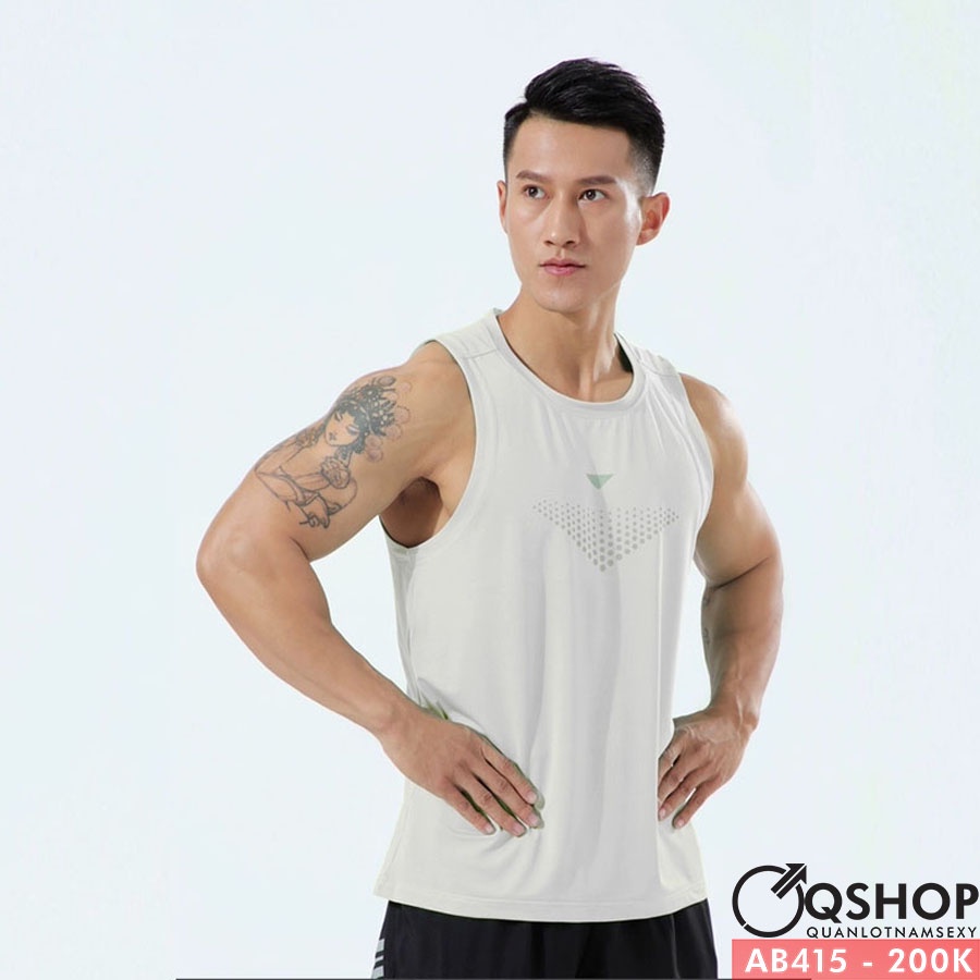 Áo thun ba lỗ thun mè QSHOP AB415