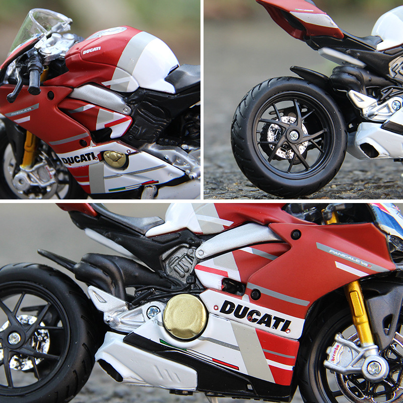 Mô hình xe ducati panigale v4 s chorse tỉ lệ 1 / 18 độc đáo