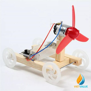 Xe động cơ gắn moto, chạy pin, có quạt gió kéo