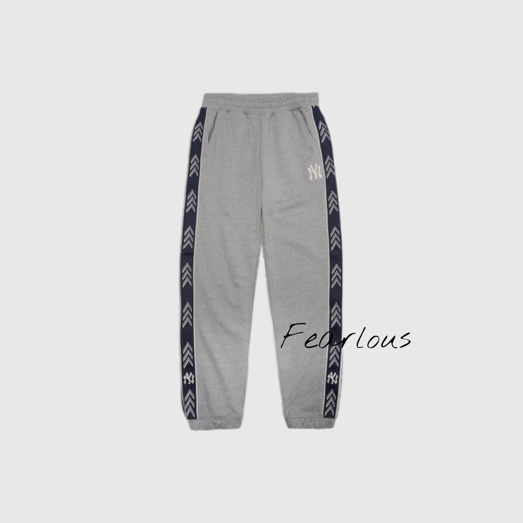 CHÍNH HÃNG | QUẦN JOGGER MLB EMBROIDER MINI LOGO GREY | FEARLOUS.VN