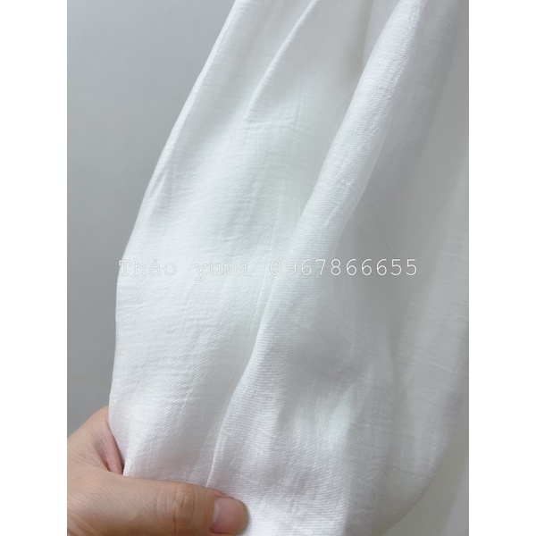 Sale váy suông 2 dây tơ trắng cao cấp hàng tqxk