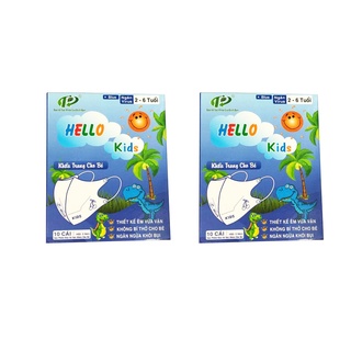 Khẩu trang 3D Hello Kids cho bé (hộp 10 cái)
