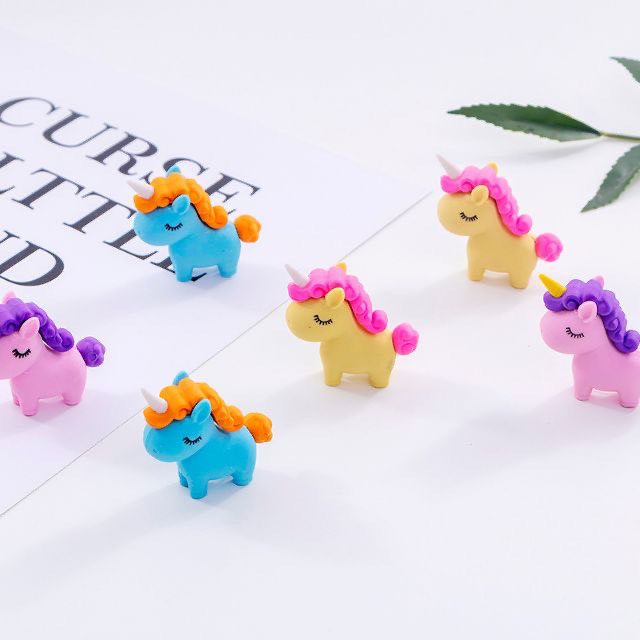 Tẩy bút chì Gôm tẩy chì 2B Tẩy sạch ít vụn không mòn giấy Nhiều mẫu hình dạng đáng yêu Đồ dùng học tập an toàn