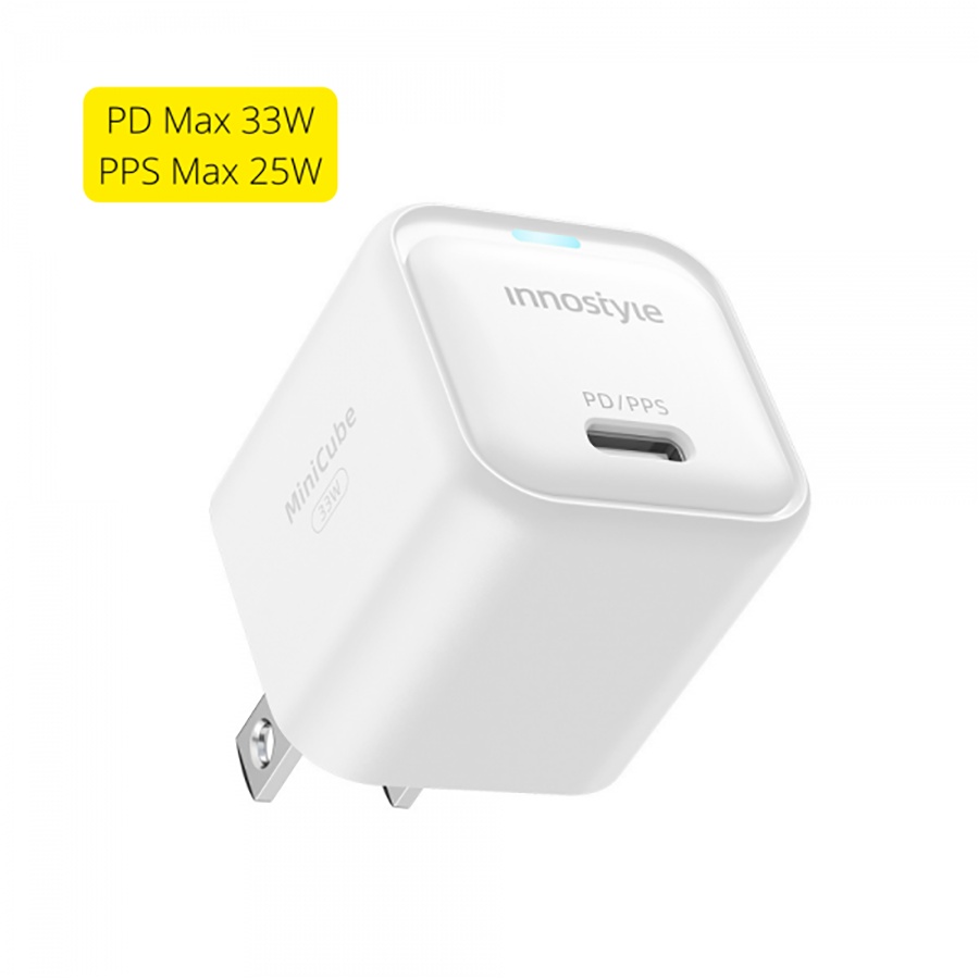 Sạc nhanh Innostyle MiniCube PD/PPS 33W GaN Charger - Hoàng Hà Mobile