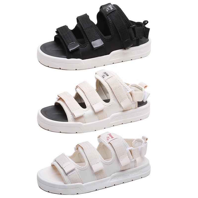 (Có 3 Màu) Sandal nữ nam 3 quai trơn cao cấp Fullsize 35-44 - dép quai hậu học sinh mới về