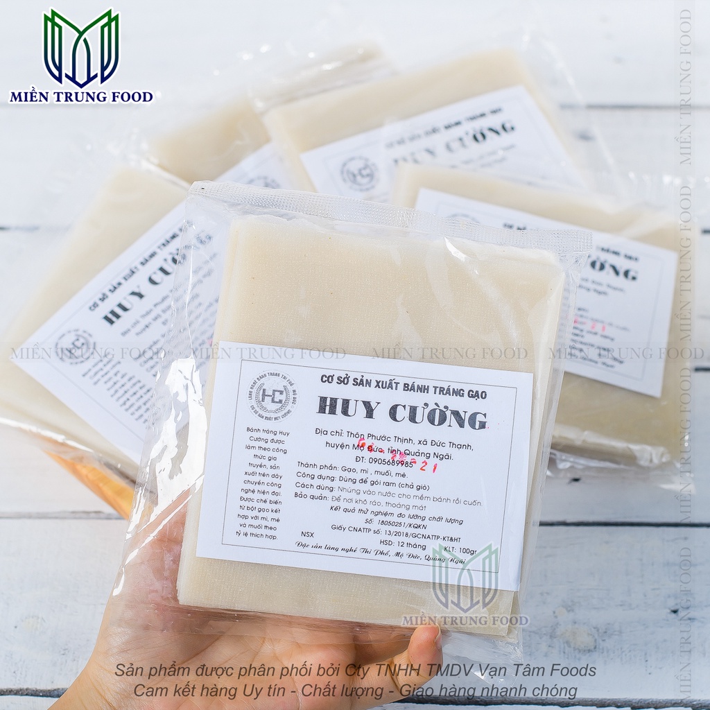 Bánh tráng gạo  Huy Cường đặc sản làng nghề Quảng Ngãi