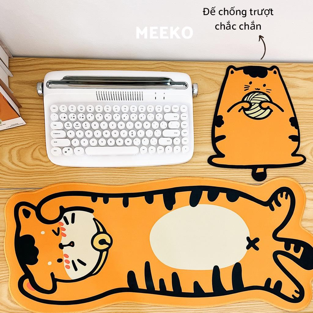 Lót chuột, bàn phím Mèo và Gấu siêu dễ thương chống bẩn  MEEKO