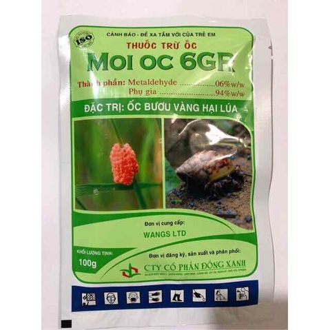 Thuốc Diệt Ốc MOI OC Diệt Ốc Sên Cho Rau, Cây Trồng Gói 100g
