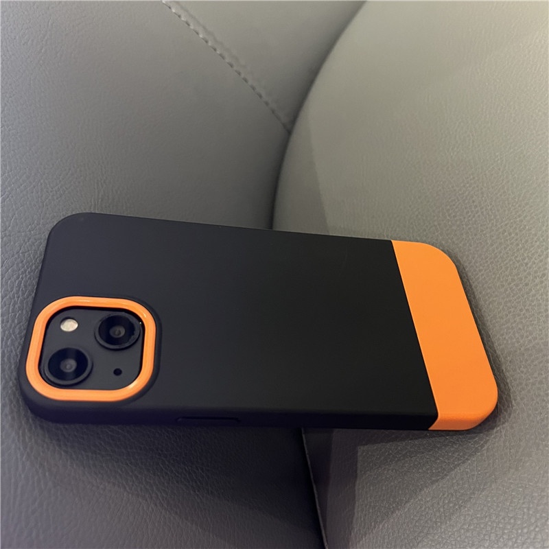 Ốp Điện Thoại Silicon Mềm Chống Sốc Màu Tương Phản Cho iPhone X XR Xs Max 11 12 Pro Max 13