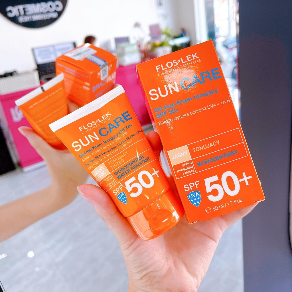 Kem Chống Nắng Floslek Suncare Oil-Free Sun Protection Tinted Cream SPF 50+