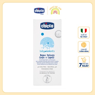Sữa tắm gội Chicco chiết xuất Yến mạch dành cho bé 0M+ 200ml