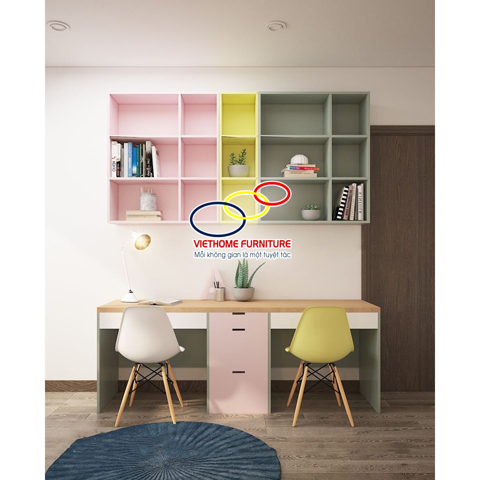 Giường tầng thông minh liền tủ cực đẹp & đa dụng từ thương hiệu Viethome Furniutre | BigBuy360 - bigbuy360.vn