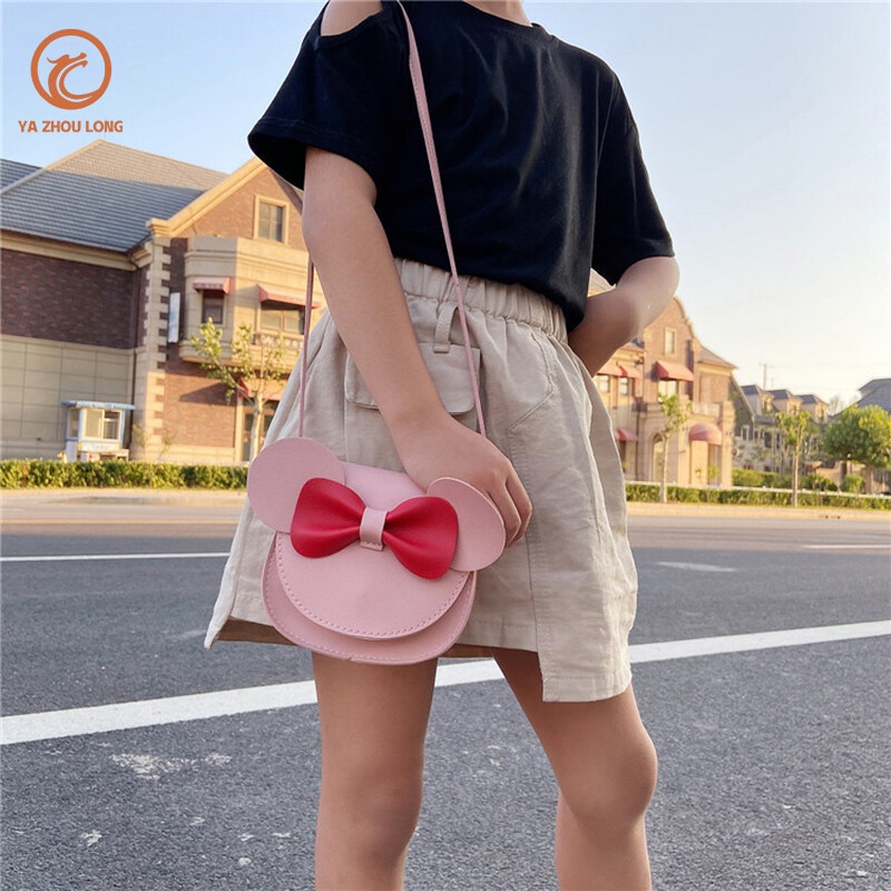 Túi đeo chéo YAZHOULONG dây dài phong cách dễ thương phương Tây dành cho bé