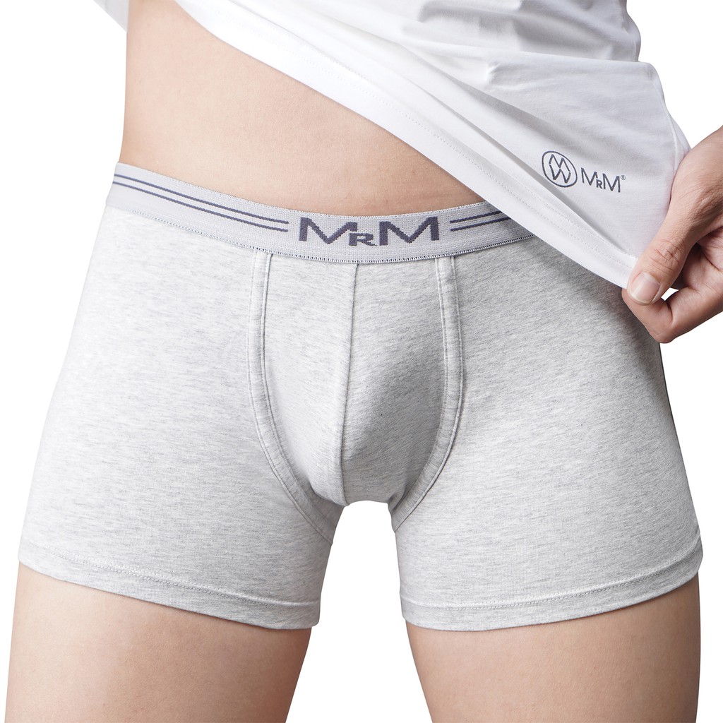 Combo 4 quần lót nam Boxer Cotton Organic mềm mịn thấm hút mồ hôi MRM Manlywear- 2 màu Tặng tất cao cấp