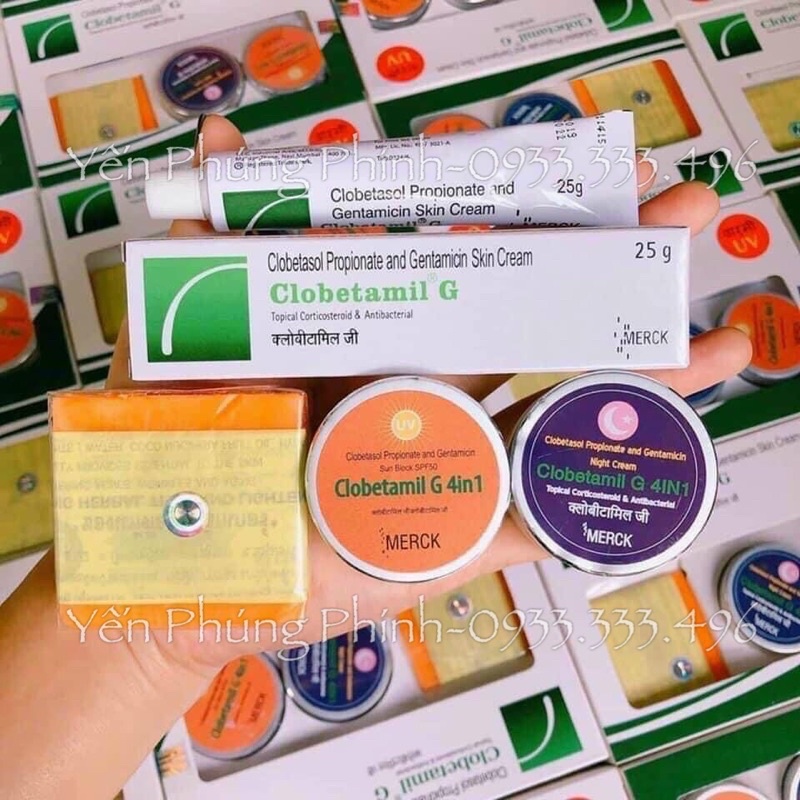 Set Giảm NÁM cao cấp CLOBETAMILG 4 Món Thailan