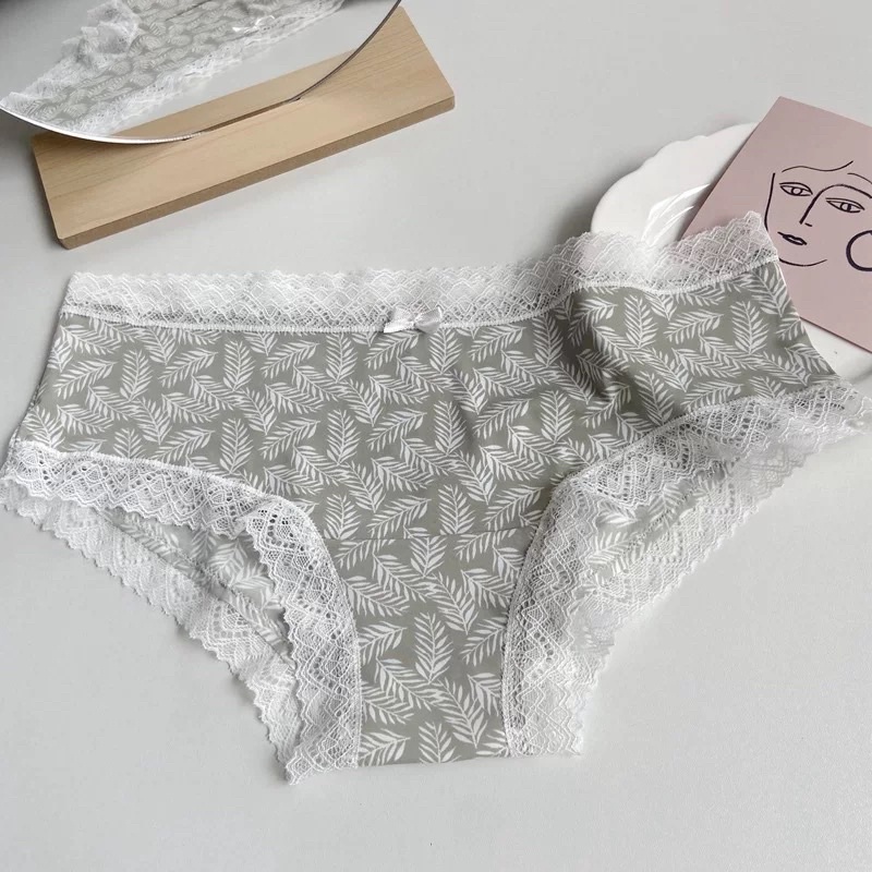 Quần lót ,quần chíp nữ lụa lạnh phối ren sexy, Quần chip nữ kháng khuẩn ( HÀNG CAO CẤP ) | BigBuy360 - bigbuy360.vn