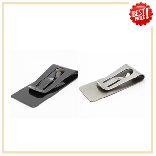 1Piece Best Mini Mens Stainless Steel Silver Slim Pocket ID Card Cash Money Clip Holder