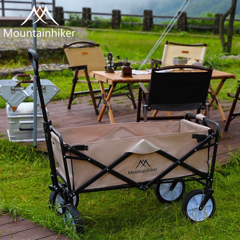 Xe Kéo Dã Ngoại Mountainhiker Gấp Gọn Khung Hợp Kim Nhôm - Xe Đẩy Cắm Trại Tải Trọng 80kg Dung Tích 90 Lít