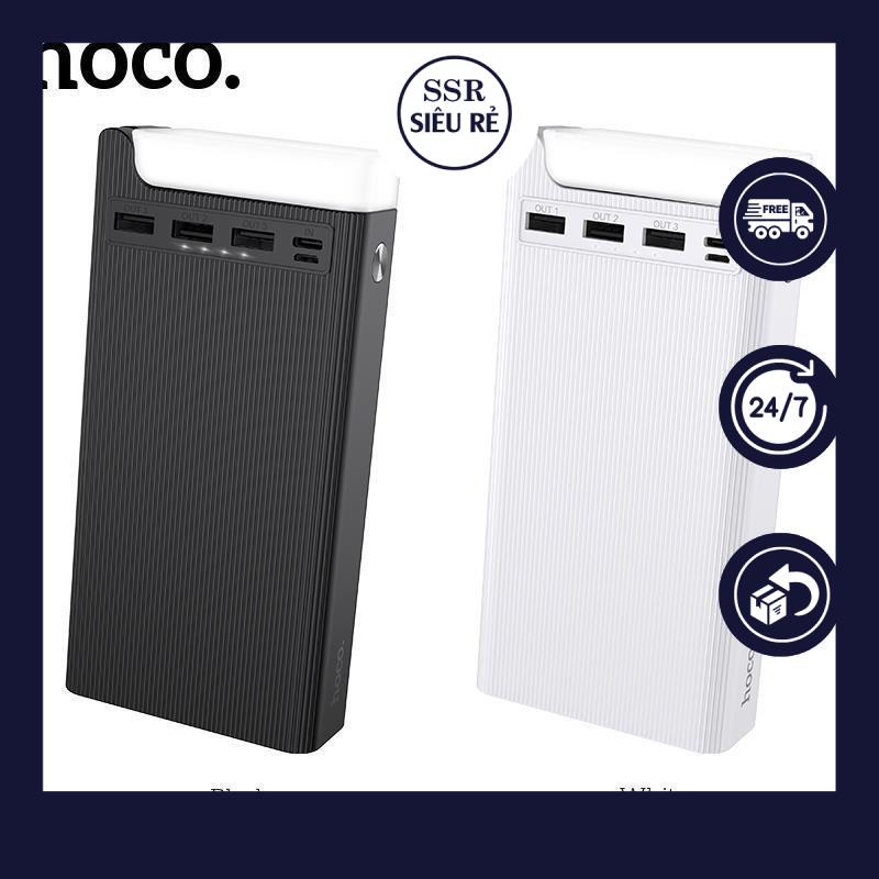 Sạc dự phòng 30000mAh SSR Hoco J62 Chính Hãng - Sạc nhanh 18w - 5 Cổng - Tích Hợp Đèn Pin (LA380494)