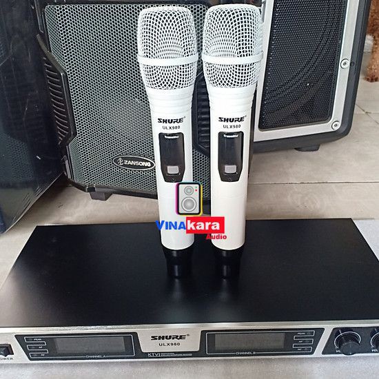 MICRO KARAOKE KHÔNG DÂY SHURE ULX 980 PRO - HÀNG NHẬP LOẠI 1 + Tặng kèm chống lăn micro cao cấp