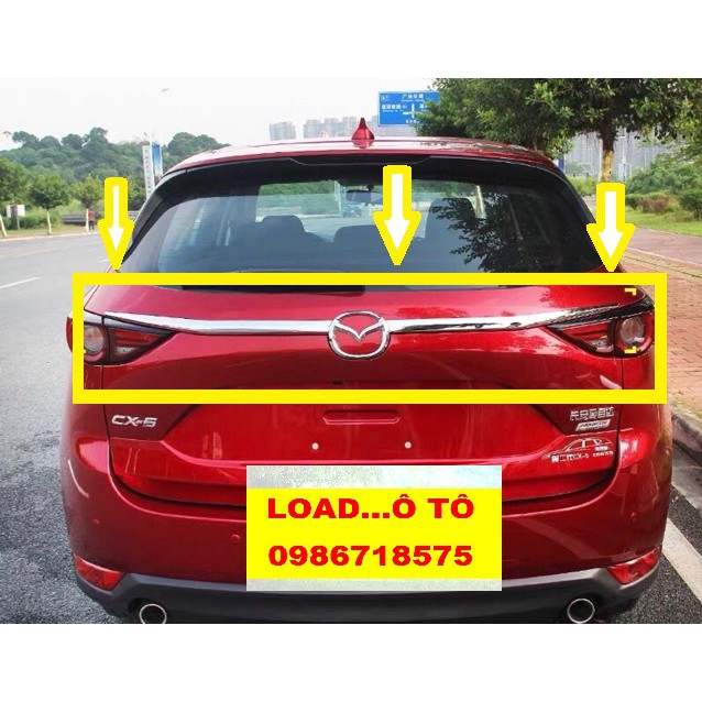 Ốp Tay Mở Cốp Sau Mazda CX5 2022-2018 Mạ Crom Cao Cấp