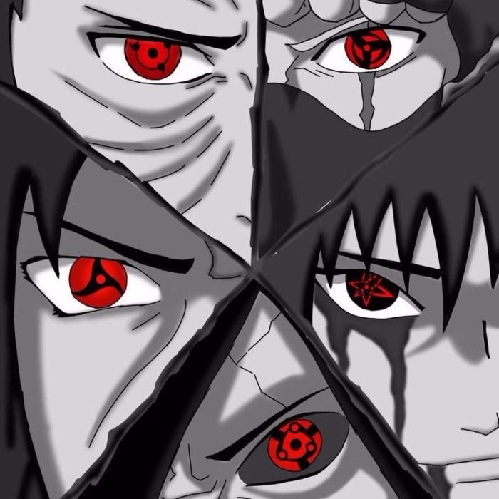 (Hàng Mới Về) Kính Áp Tròng Hóa Trang Nhân Vật Uchiha Eye Naruto