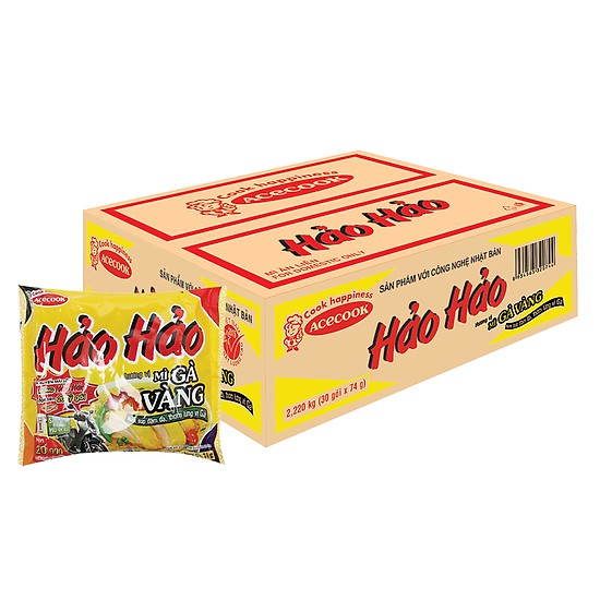 Thùng mì tôm hảo hảo 30 gói x 75g