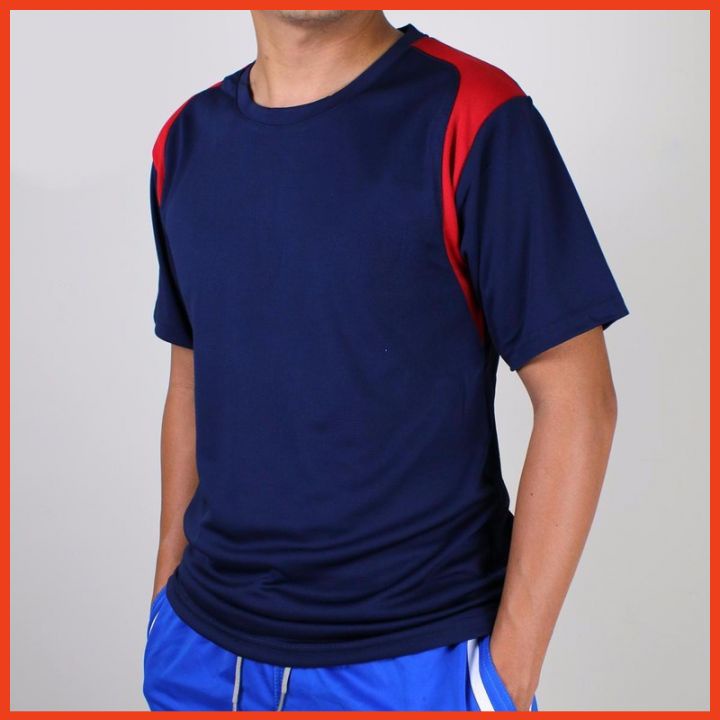 Áo Thun Nam Thể Thao Vải Dày Thoáng Khí Siêu Mát Freesize Dưới 65kg có tay ngắn Phối Vai