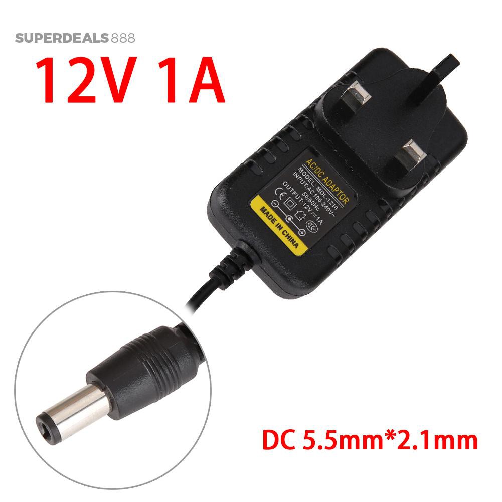 Dây cắm chuyển đổi AC thành DC 5.5mm*2.1mm 5.5mm*2.5mm 12V 1A | BigBuy360 - bigbuy360.vn