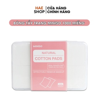 Bông Tẩy Trang Miniso Natural Cotton Pads 100 Miếng