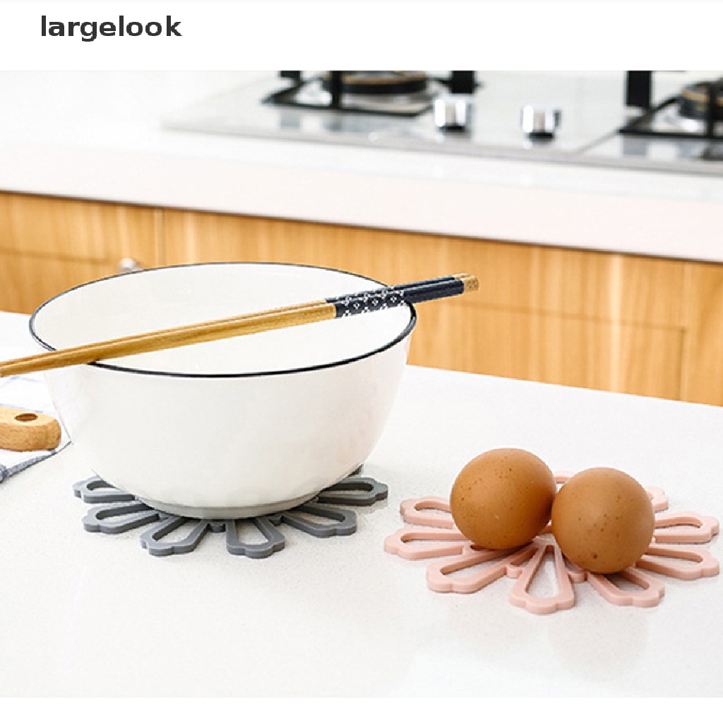 Đế Lót Nồi / Lót Nồi Bằng Cao Su Cách Nhiệt Thiết Kế Đục Lỗ Tiện Dụng ♨Nóng Bỏng