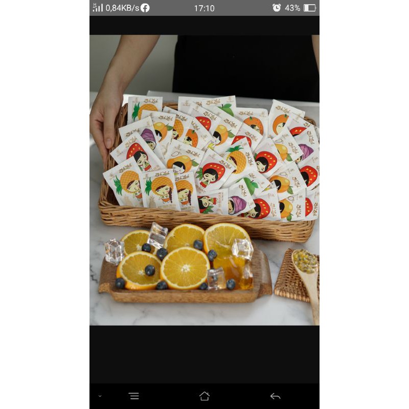 [ Giòn zai ] 100g thạch hoa quả zaizai siêu đã nghiền