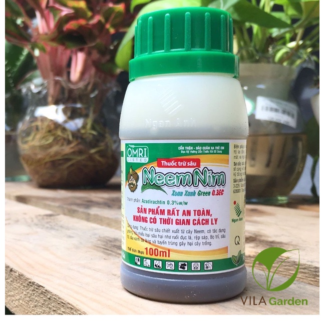 Dầu Neem Nim hữu cơ bảo vệ các loại cây trồng ( 100ml/chai )