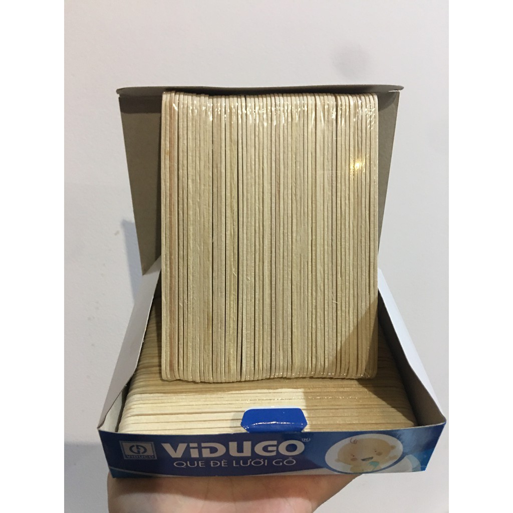 Que đè lưỡi gỗ dùng quét sáp wax tiện lợi