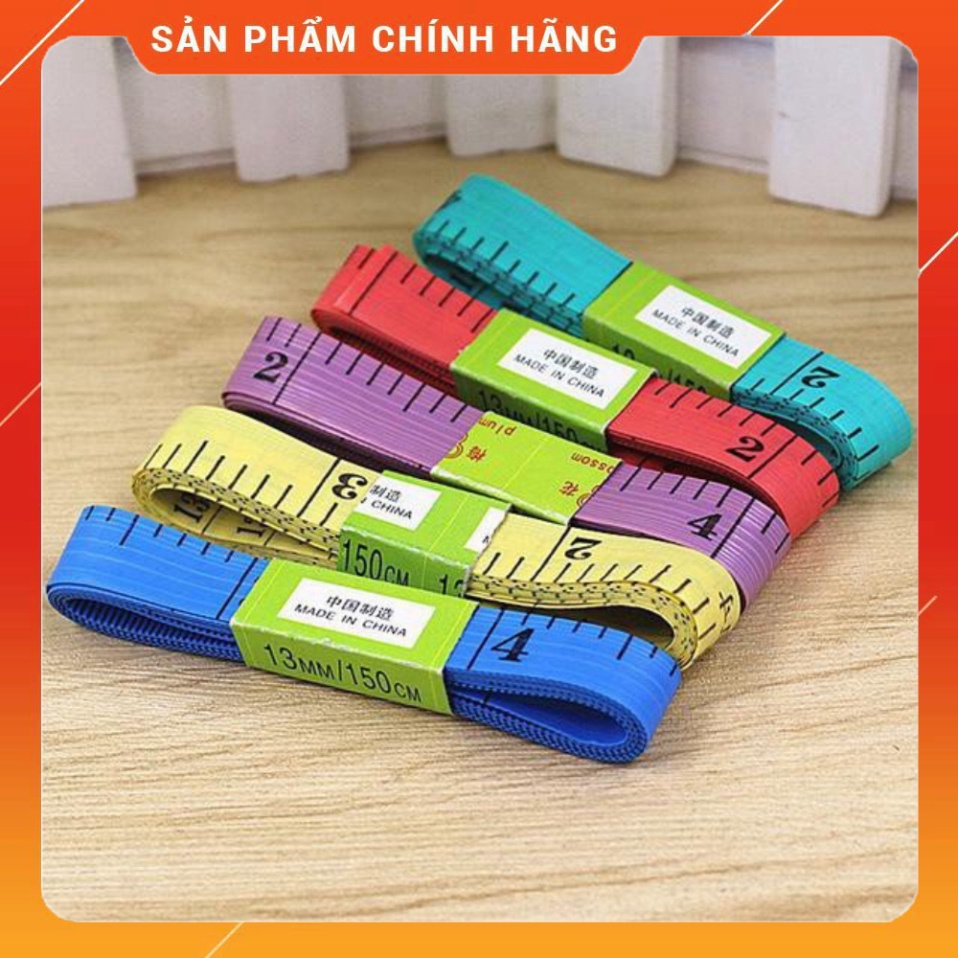 Thước dây đa năng dài 150cm, dây đo eo, chiều cao cho trẻ nhỏ, thước thợ máy,...(giao màu ngẫu nhiên)