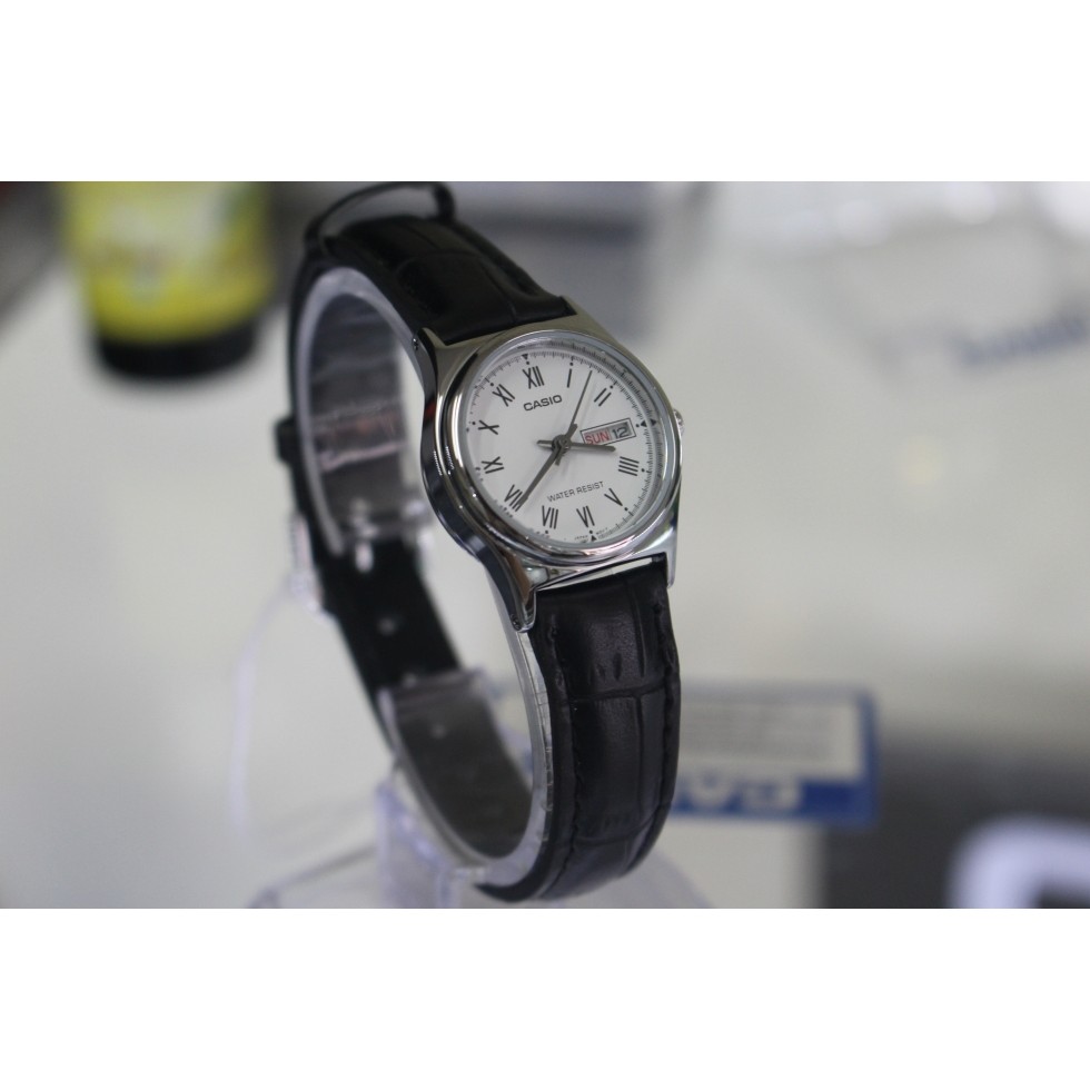 Đồng hồ nam/nữ casio chính hãng V006L, dây da
